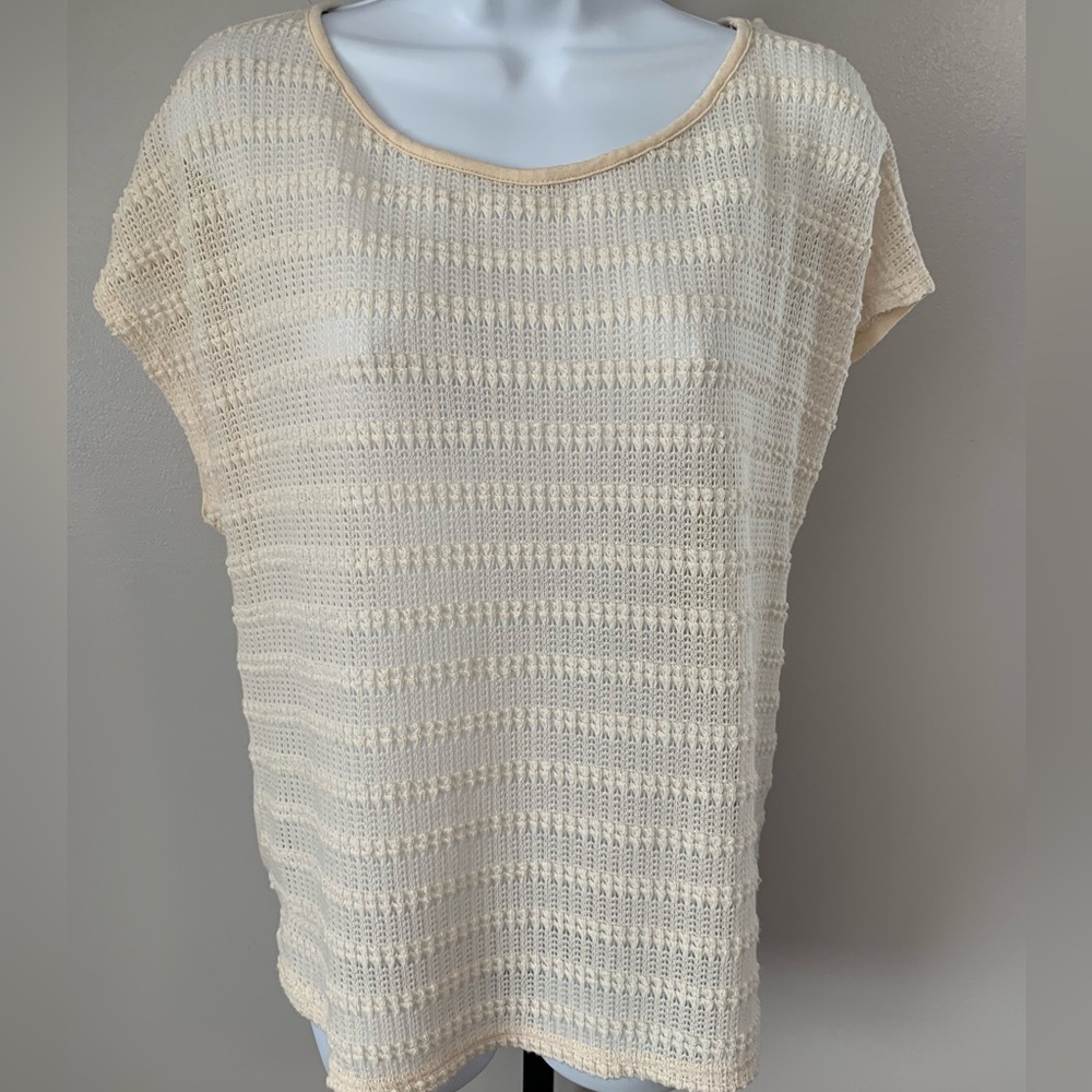Forever 21 Cream Knit Top